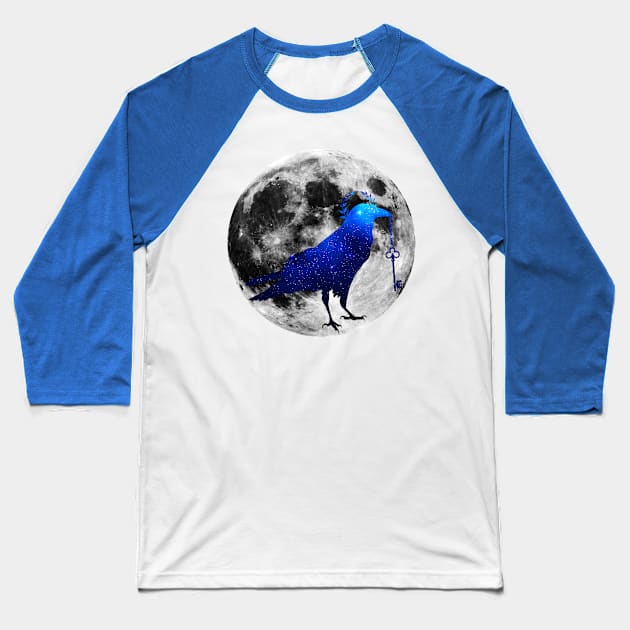 Starry starry crow. Baseball T-Shirt by LeonLedesma